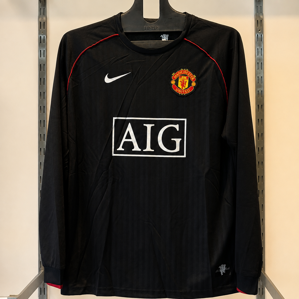 Manchester United 2008/09 Black Away Jersey – Full Sleeves