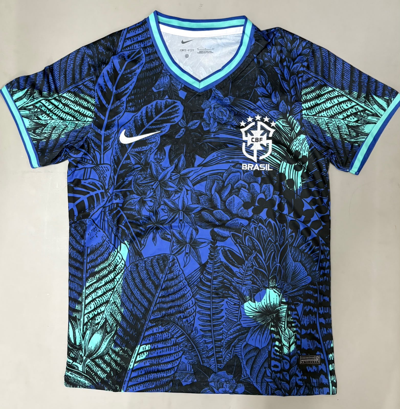 Brazil Blue Floral Special Edition Jersey | Fan Edition